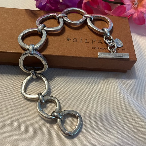 Silpada SILVER RUSH Sterling Silver Link Bracelet B2709 - Picture 6 of 15